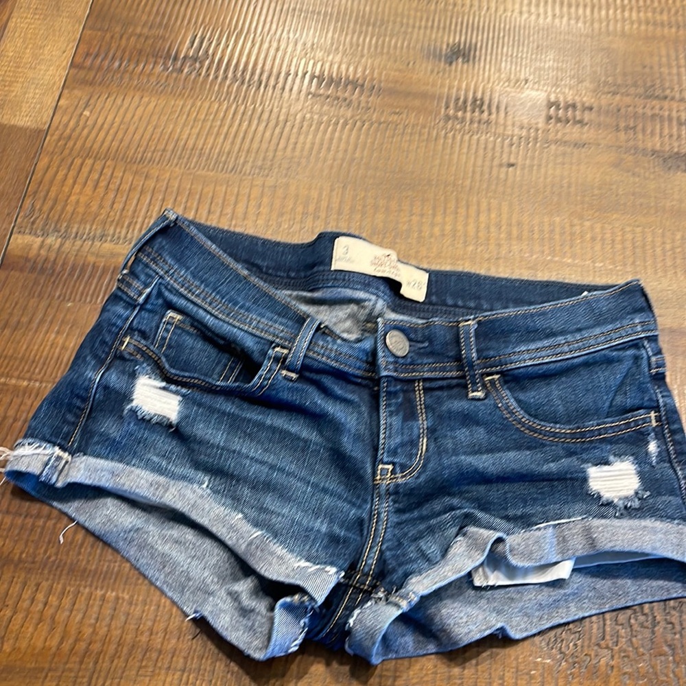 Dark blue Hollister low rise shorts